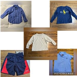 Bundle lot of Ralph Lauren + chaps polo boys 5 pieces 2T B1G1 50% off